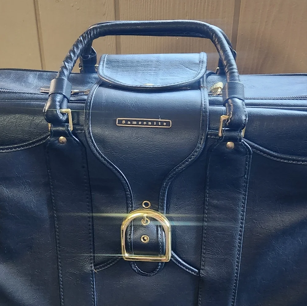 Black Samsinite Leather Men's Bag - Picture 13 of 14